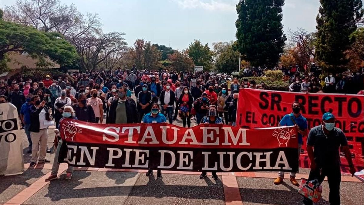 Integrantes del STAUAEM denuncian actos de intimidación