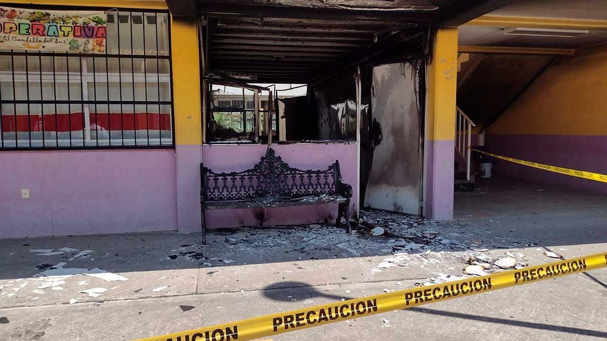 Vandalizan escuela en Emiliano Zapata