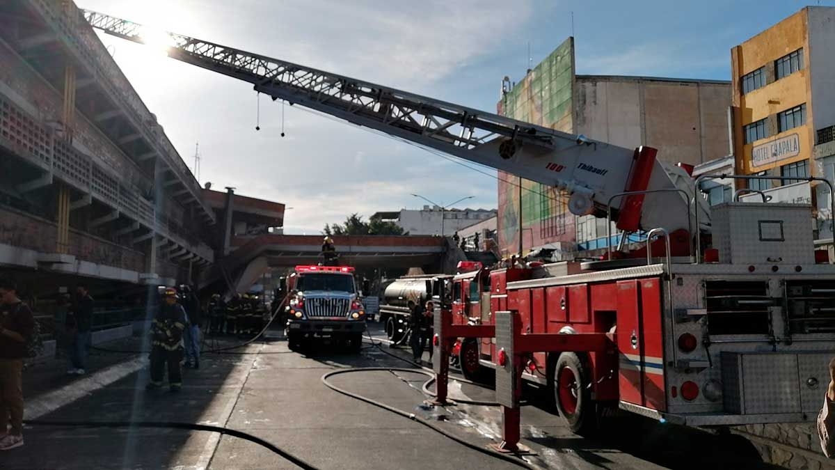 Se registra incendio en el Mercado San Juan de Dios, Guadalajara