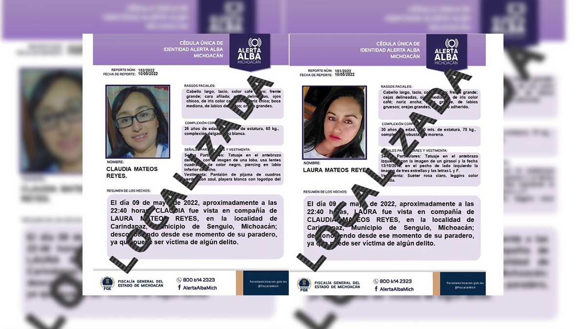 Investigan doble feminicidio a hermanas raptadas en Michoacán