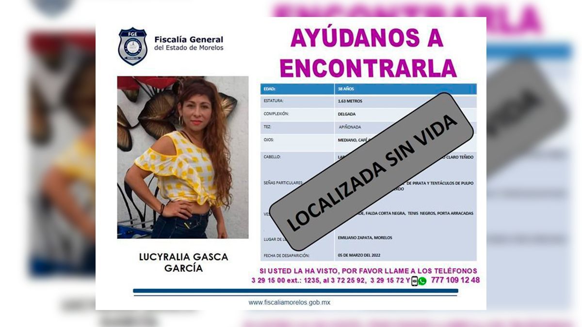 Encuentran sin vida en Xochitepec a mujer desaparecida