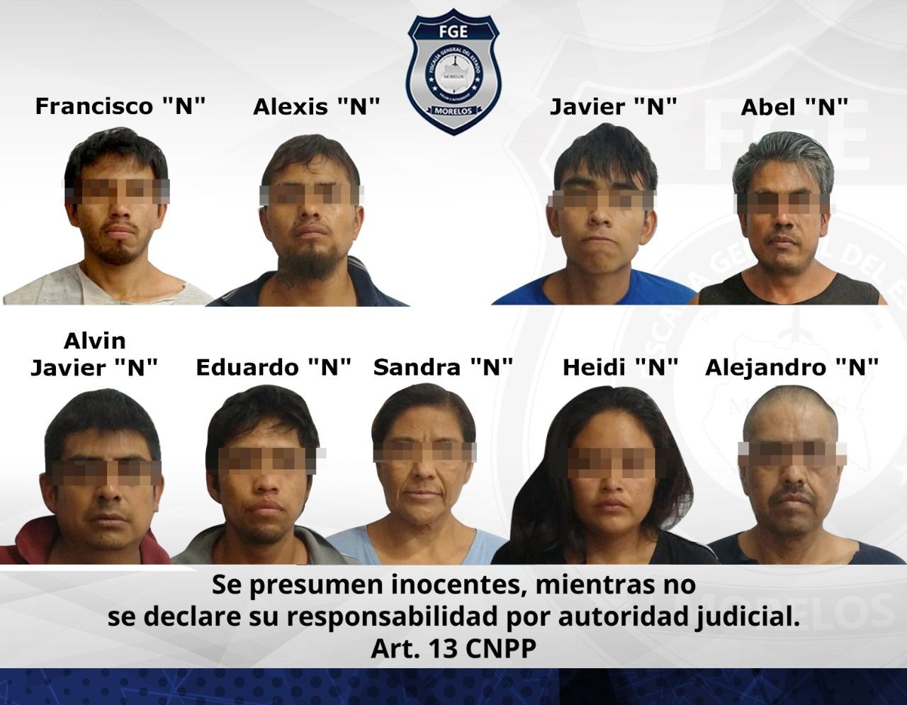 Durante cateo detienen a 10 personas en Atlatlahucan