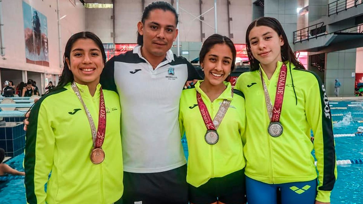 Delegación morelense de natación supera marca registrada en Juegos Conade