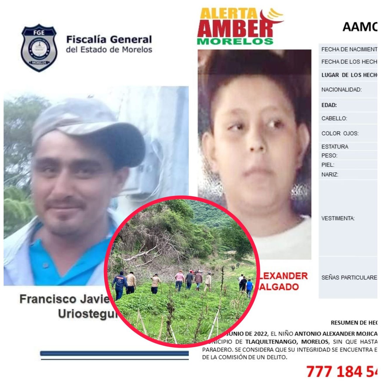 Activan Alerta Amber de Antonio Alexis, desapareció en Tlaquiltenango