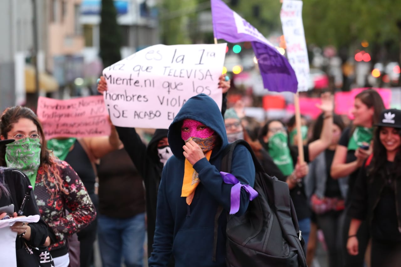 Resultado de imagen para angel de la independencia MARCHA FEMINISTA