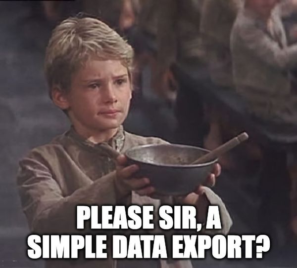 Can I Just Get the Data?