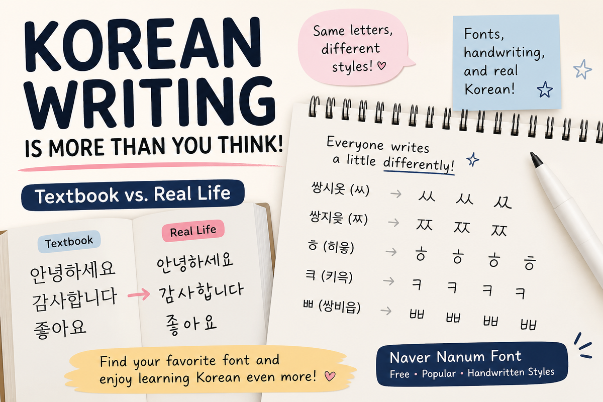 Why Korean Handwriting Looks Different in Real Life