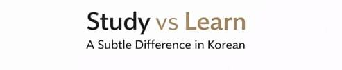 A Korean Teacher’s Insight: Study vs Learn