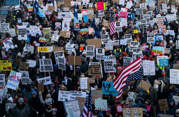 "National Shutdown" Protests Held Across The Country Over Trump Administration's Aggressive ICE Enforcement Activity