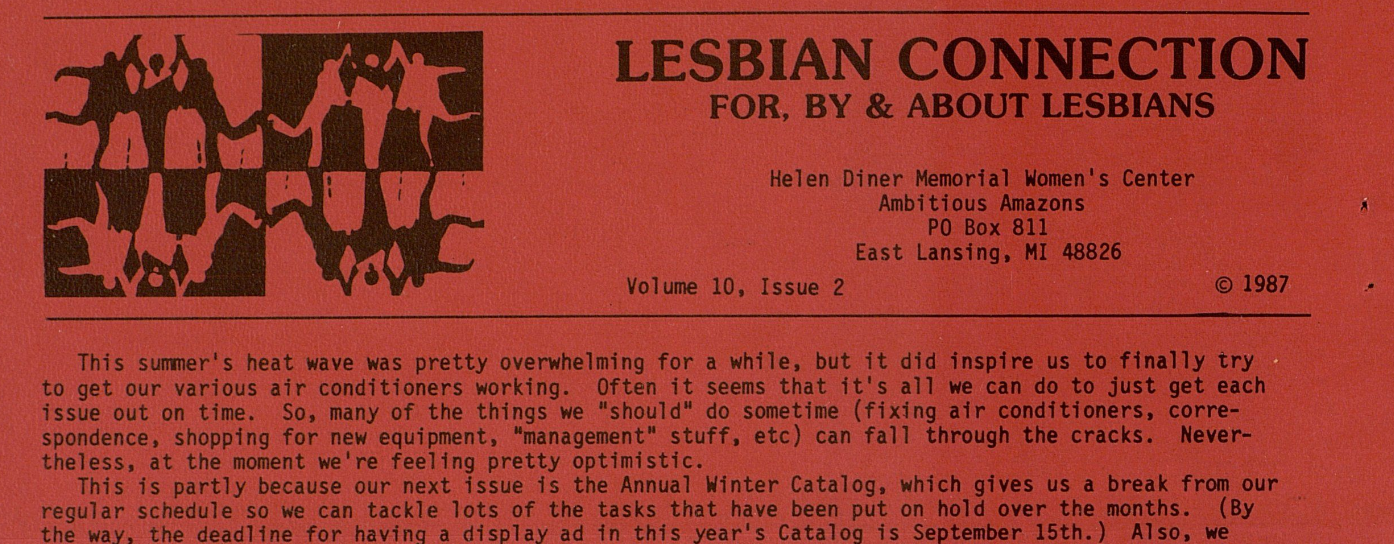 A snippet from the next issue. Yep, still a full-width page of typewritten text.