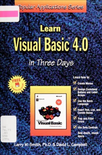 "Learn Visual Basic in Three Days"