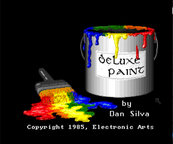 Deluxe Paint on the Commodore Amiga