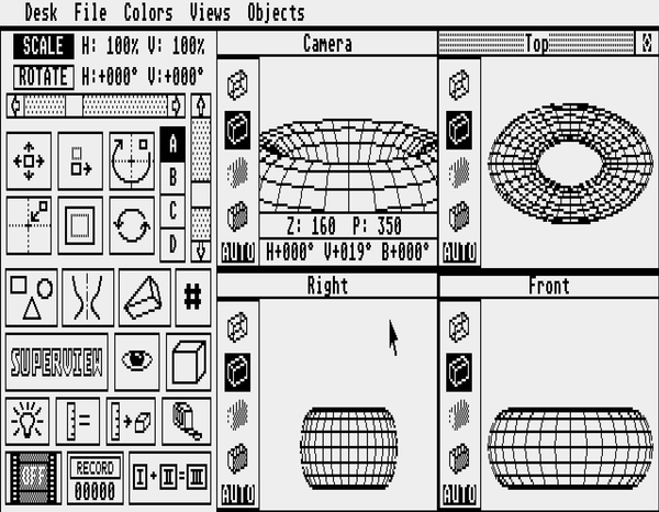 CAD-3D on the Atari ST