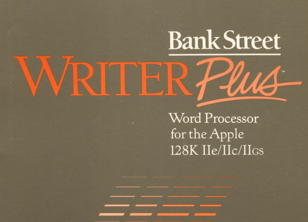 Bank Street Writer on the Apple II
