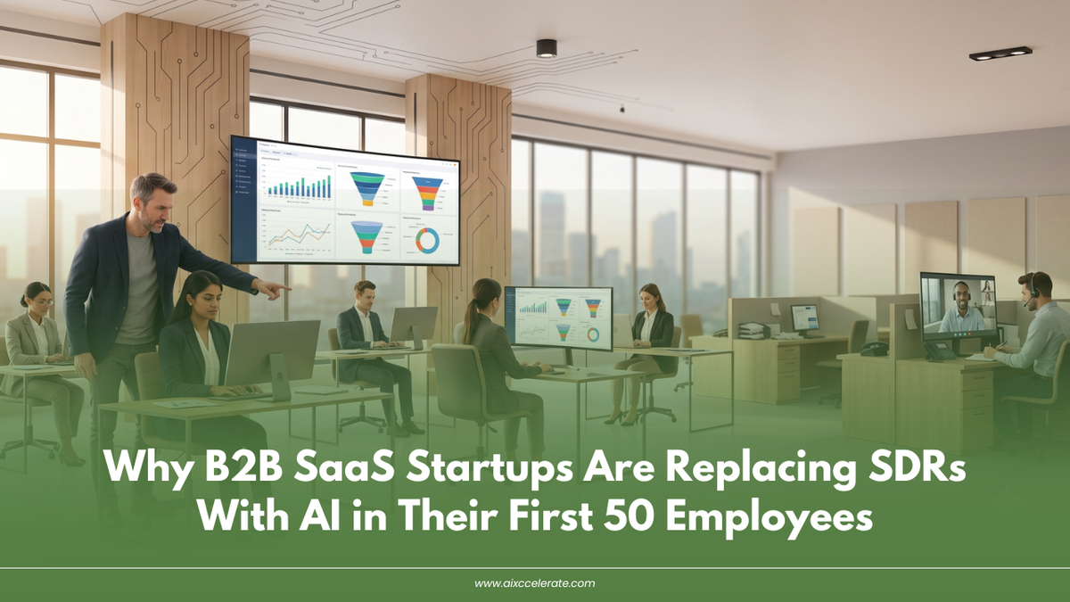 Why B2B SaaS Startups Are Replacing SDRs With AI in Their First 50 Employees
