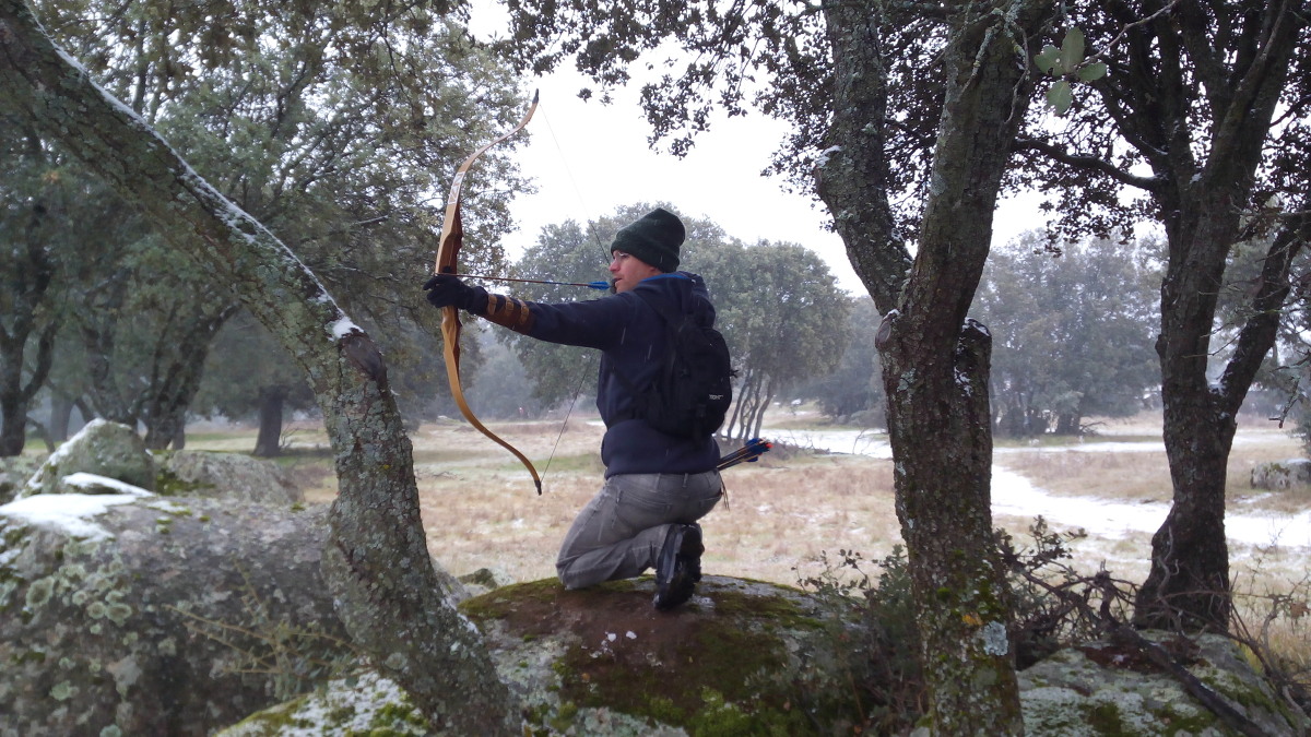 Tirando mientras nevaba