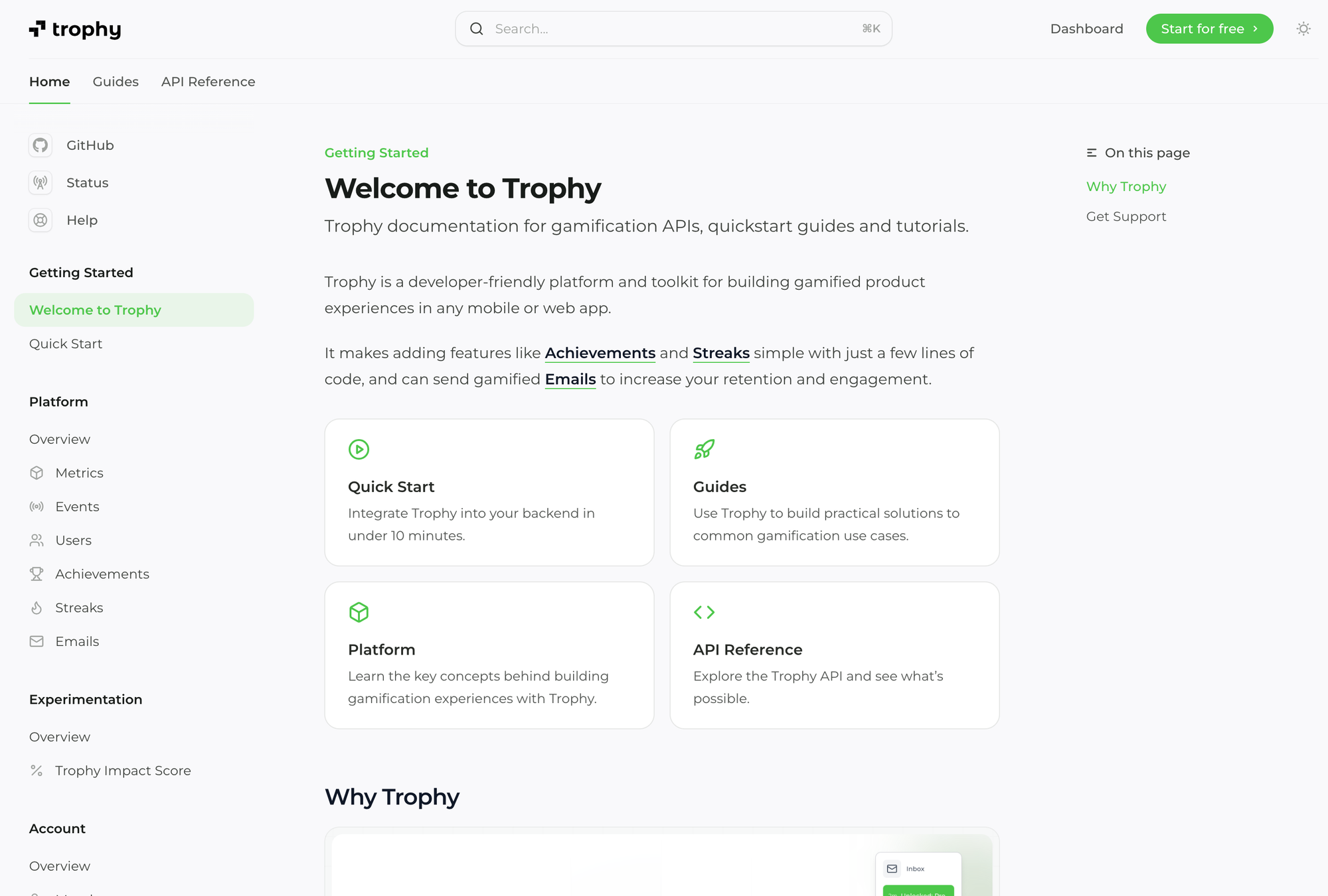 Trophy documentation