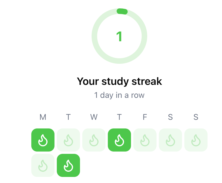 Streaks can be driven from user behavoir tracking