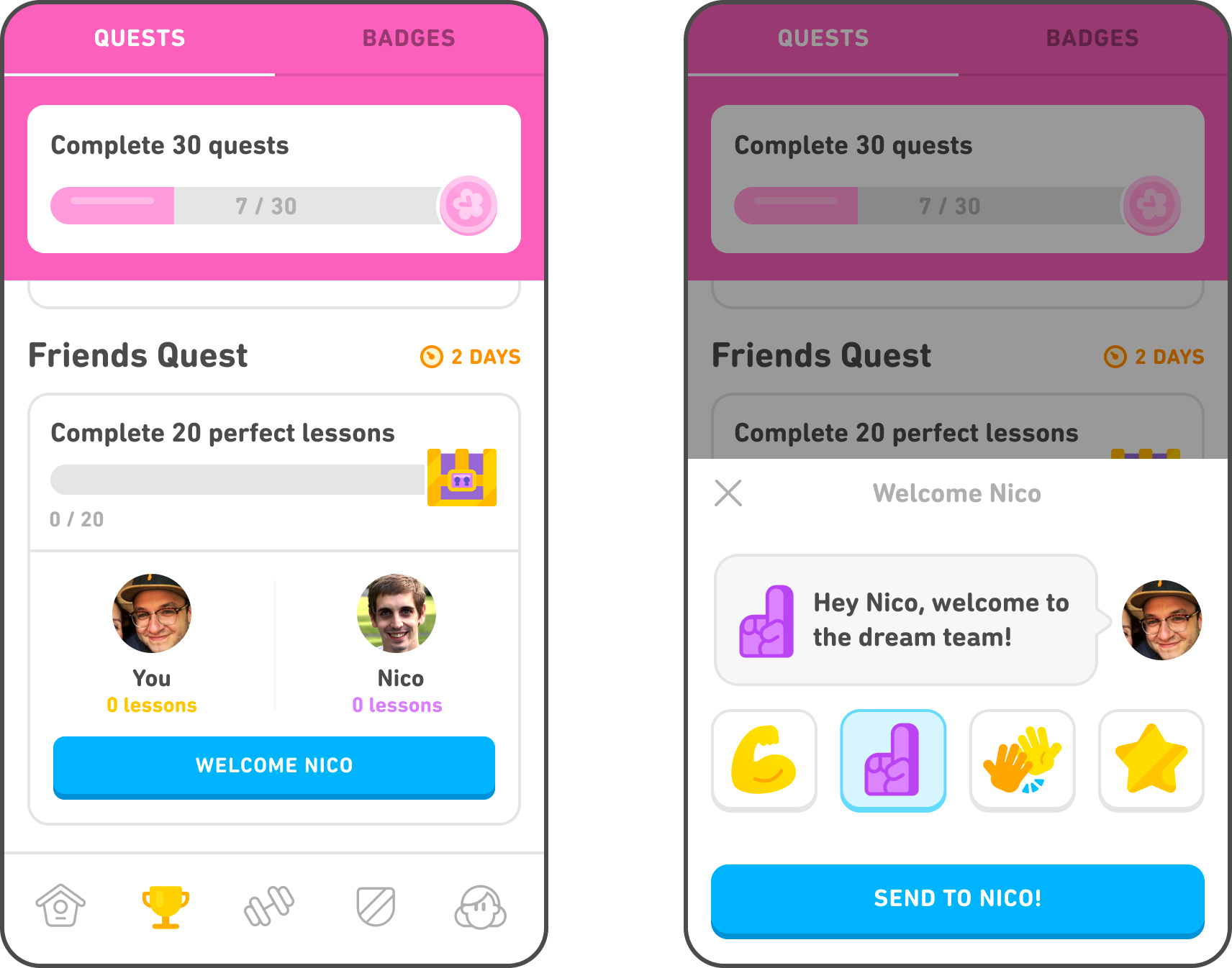 Duolingo Friend Quests