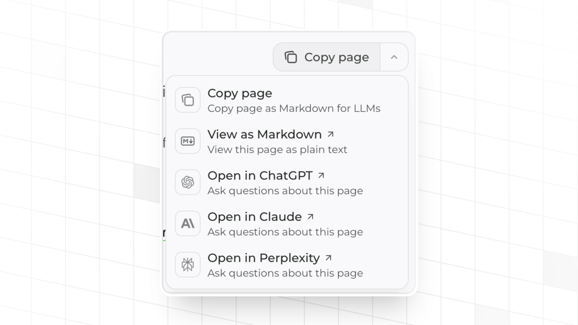 AI tools in the Trophy docs