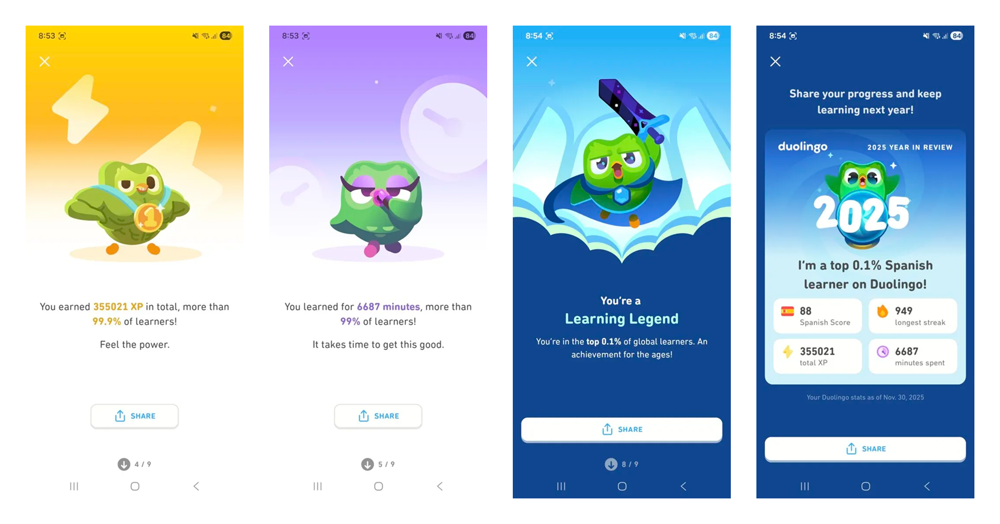 Duolingo Year In Review