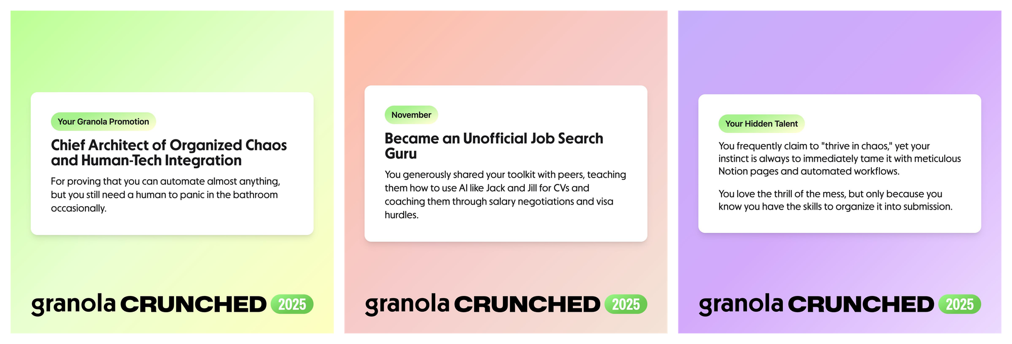Granola Crunched AI Insights