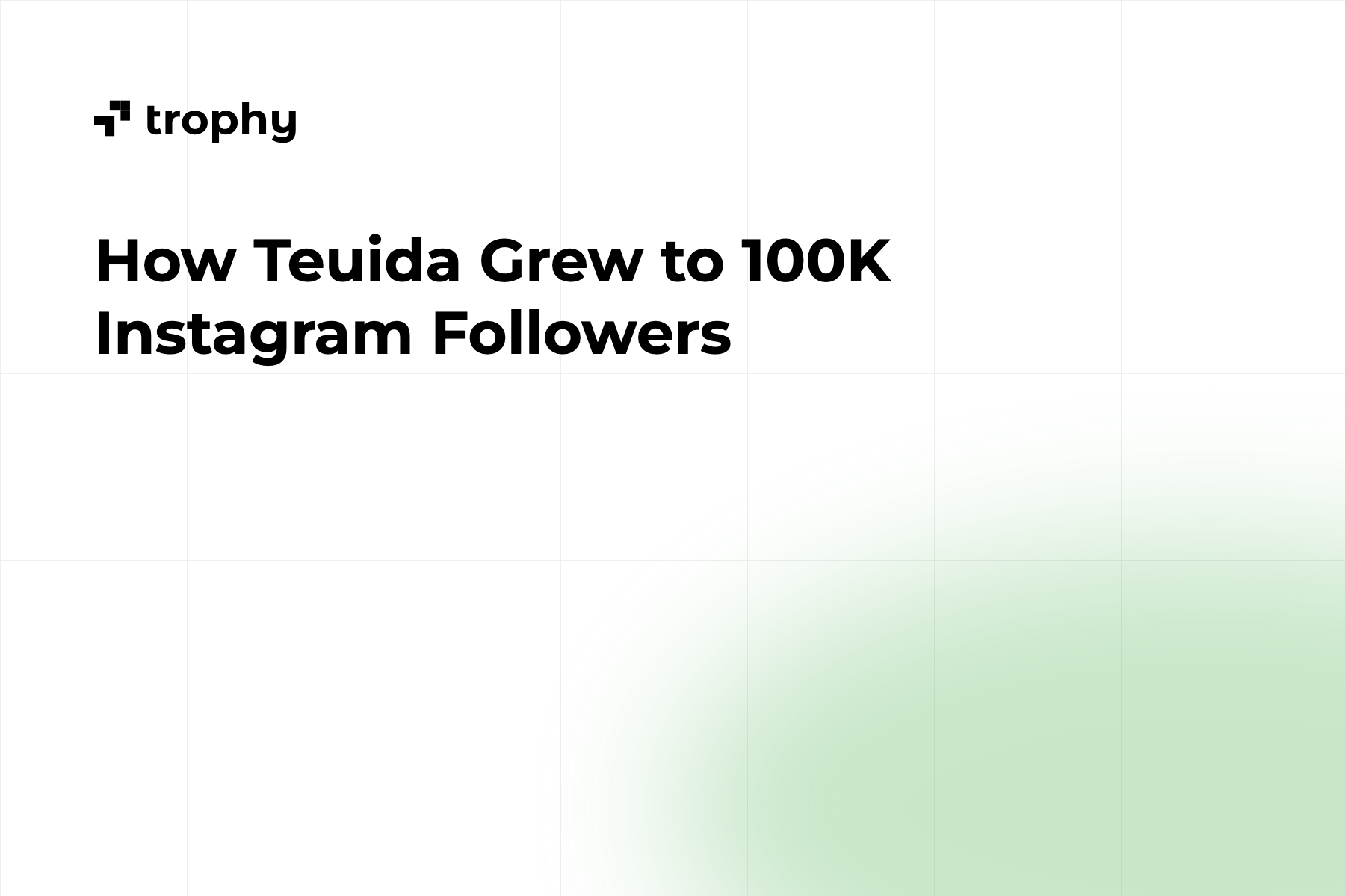 How Teuida Grew to 100K Instagram Followers