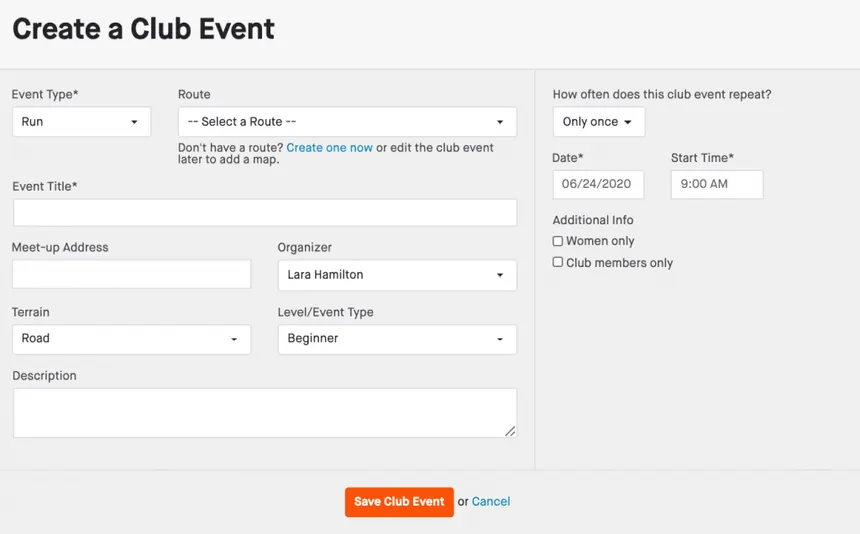 Strava Club Management
