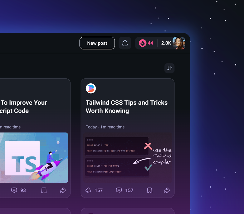Daily.dev social media gamification