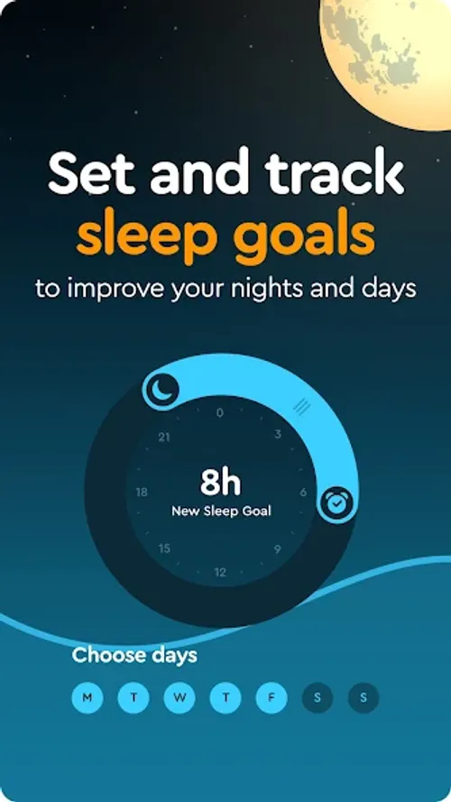 Sleep goal tracking in the SleepCycle app