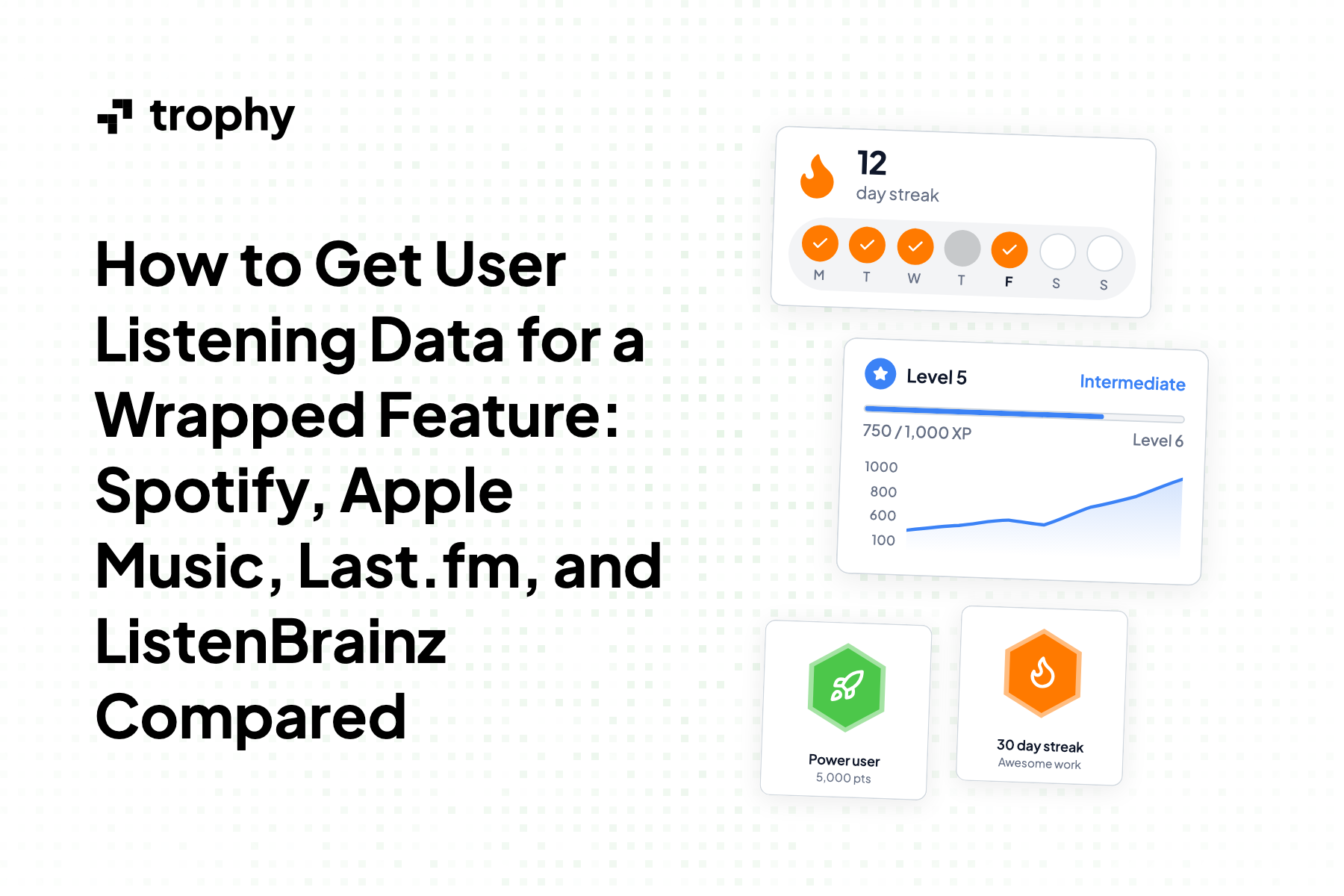 How to Get User Listening Data for a Wrapped Feature: Spotify, Apple Music, Last.fm, and ListenBrainz Compared
