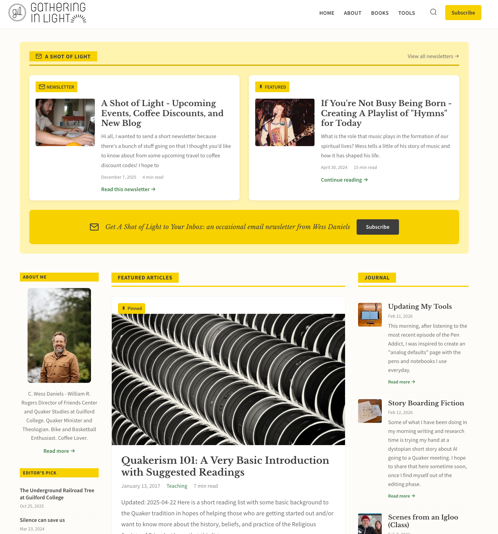 Gathering In Light Redesign