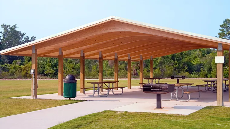 Picture of park picnic pavilion.