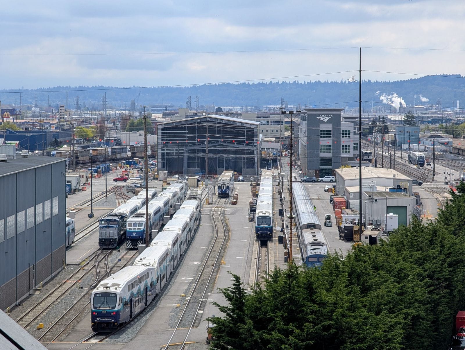 Amtrak's Seattle Trainyard Expansion Hits Halfway Mark