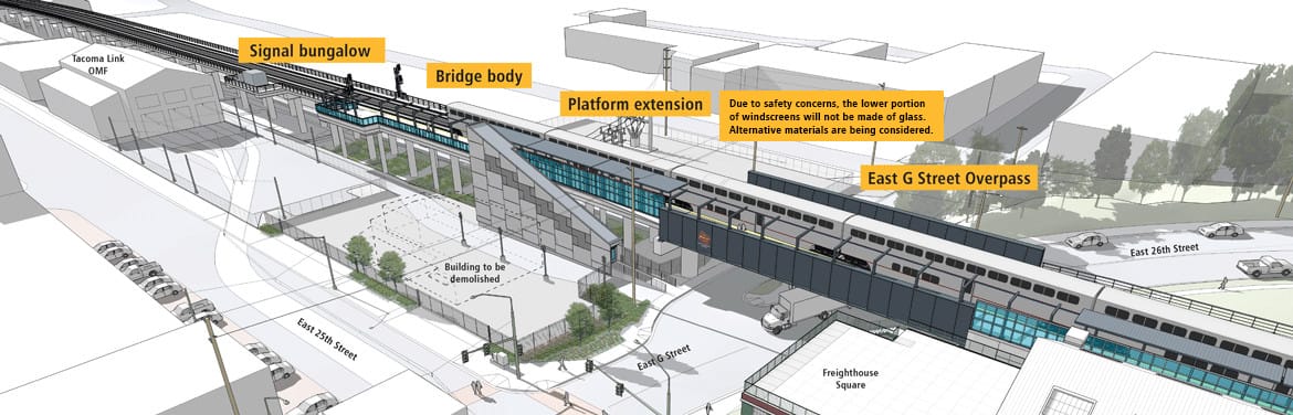 Trestle and platforms. (Sound Transit)