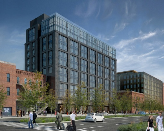 The proposed building in Pioneer Square at 316 Alaskan Way S, designed by Gerding Edlen. (City of Seattle)