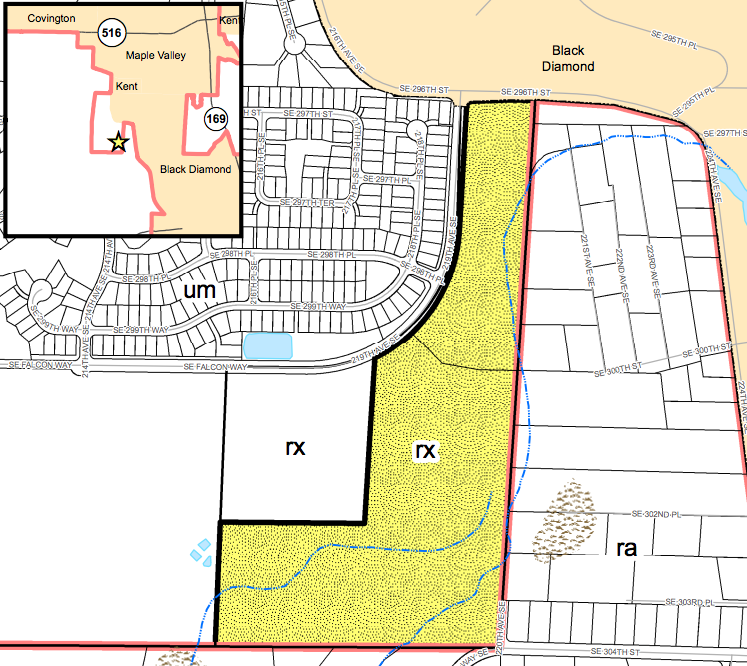 The land use proposal for Reserve at Covington Creek. (King County)