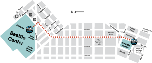 Route map of the Seattle Monorail. (City of Seattle)