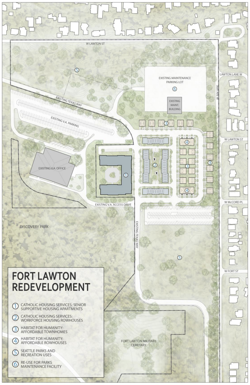 Fort Lawton redevelopment plan. (City of Seattle)