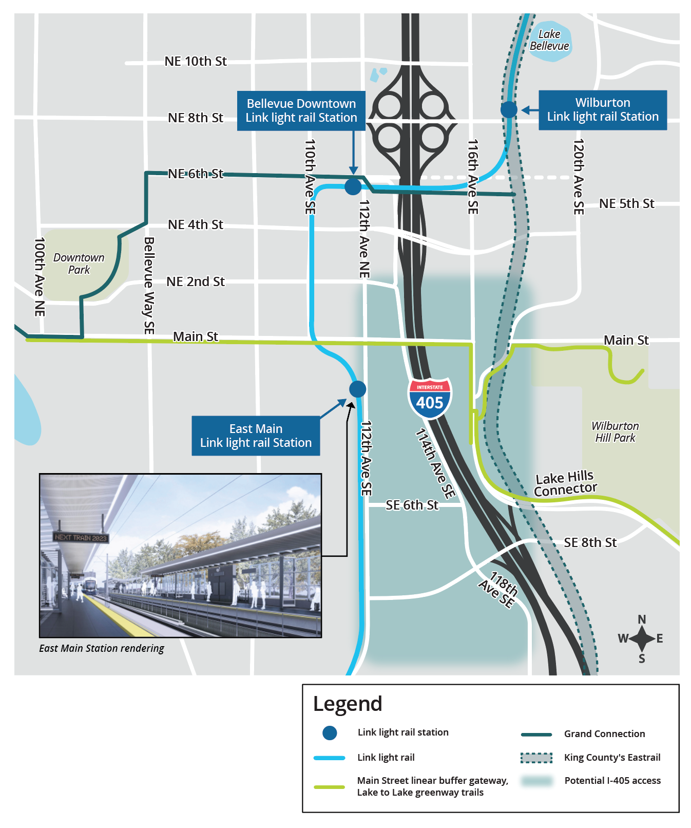 South I-405 Study Area. (City of Bellevue)