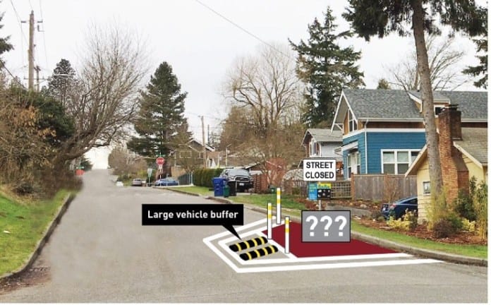 Permanent Stay Healthy Street concept. (Courtesy of City of Seattle)