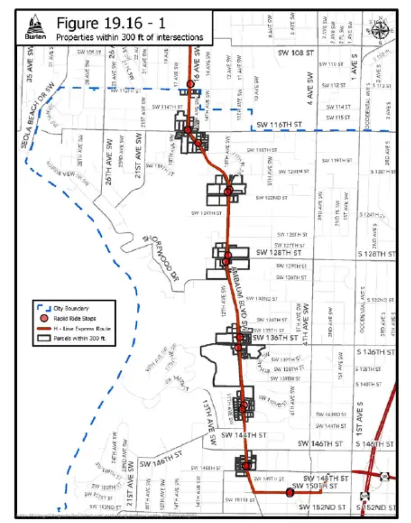 A map shows the station overlay areas on Ambaum Boulevard Southwest.