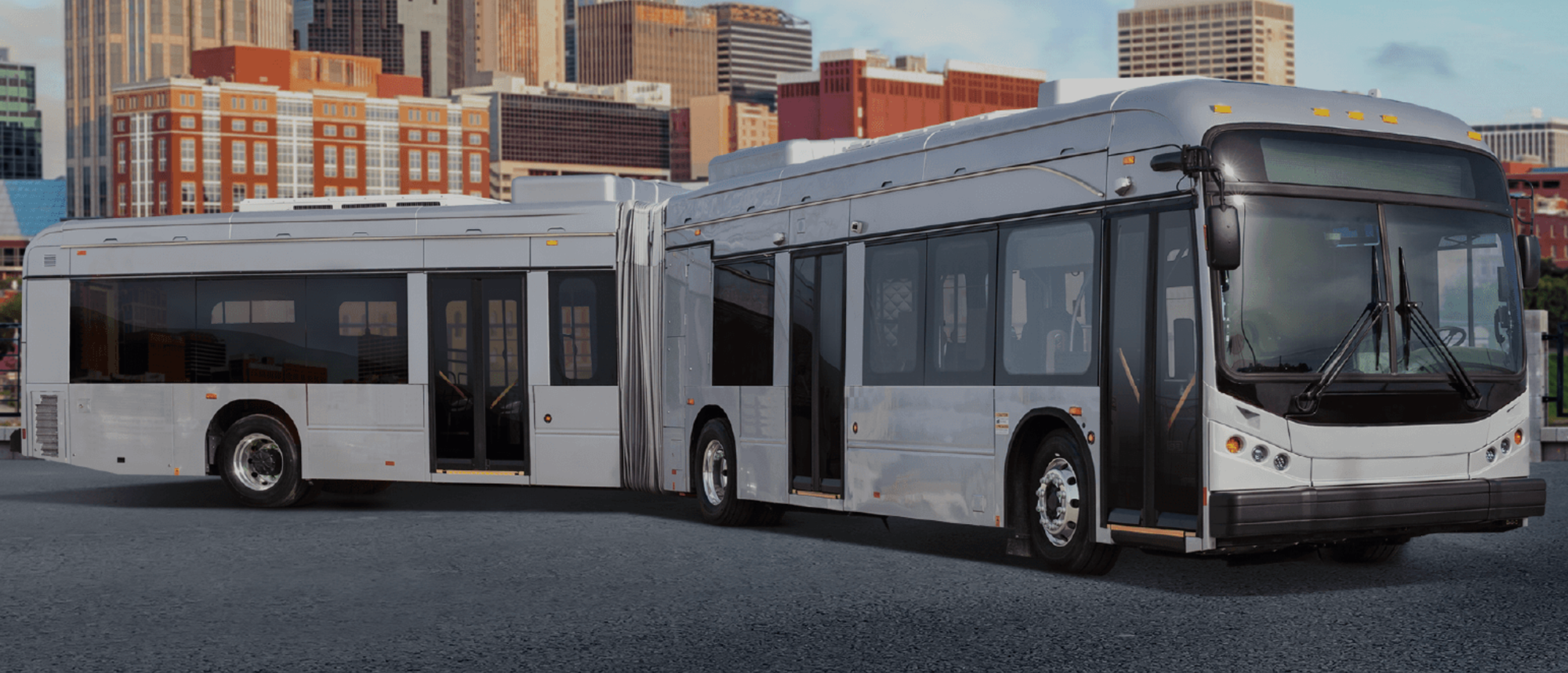 A 60-foot bendy bus