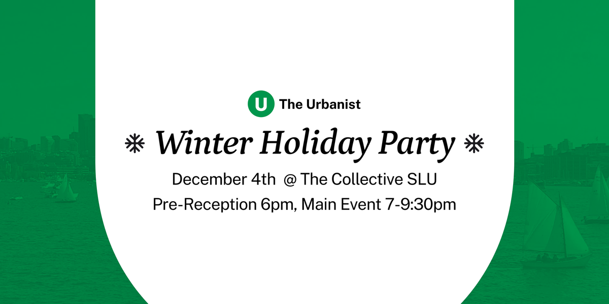Tickets Available for The Urbanist Winter Holiday Party on December 4th