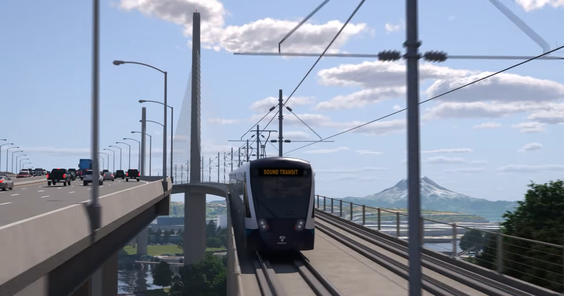 New aerial video shows the latest design for the West Seattle Link line