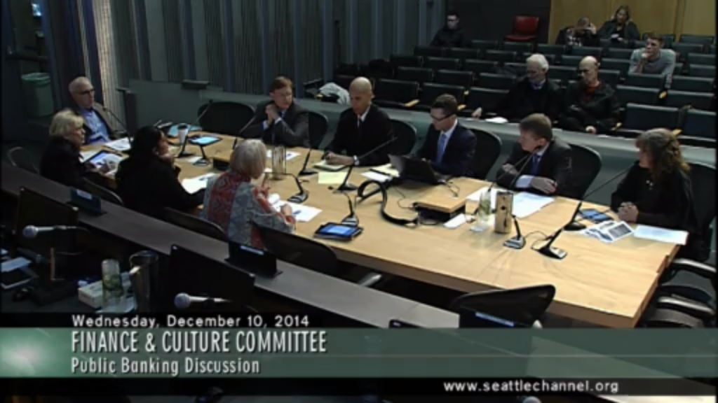                      City Considers Municipal Bank
                     