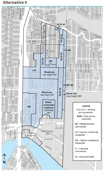 Action Reminder: Choose Alternative 4 for University District