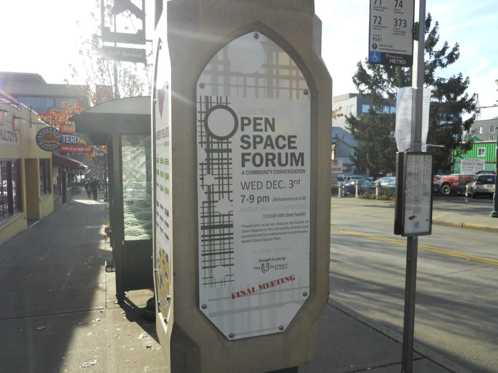                      U-District Open Space Forum Wraps Up
                     