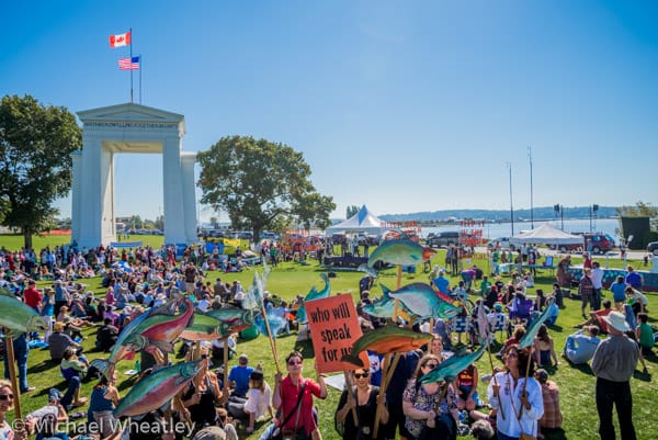 Peace Arch State Park hosts climate change rally