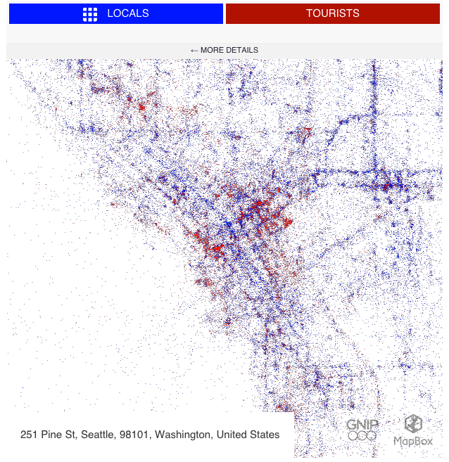                      Map of the Week: Hotspots for Tourists and Locals
                     